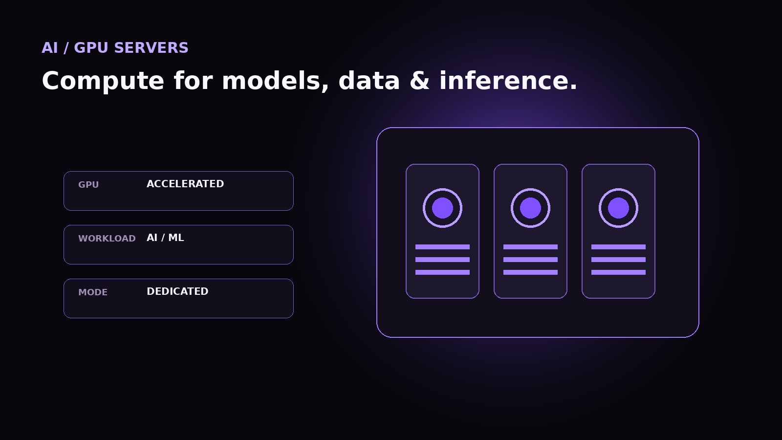 AI GPU server infrastructure